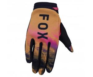FOX (MX26) Youth MX Gloves - 180 KAIROS (Tangerine/Black/Pink)