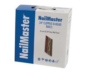 FOX Nailmaster 50mm,64mm,75mm,90mm Galvanised First Fix Clipped Head Nails & Gas