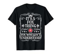 Fox Name Its A Fox Thing You Wouldn't Understand T-Shirt, Men, Black, Large