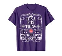 Fox Name Its A Fox Thing You Wouldn't Understand T-Shirt, Men, Purple, Medium