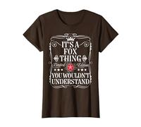 Fox Name Its A Fox Thing You Wouldn't Understand T-Shirt, Women, Brown, Small