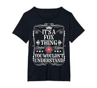 Fox Name Its A Fox Thing You Wouldn't Understand T-Shirt, Women's Plus, Black, 4X