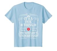 Fox Name Its A Fox Thing You Wouldn't Understand T-Shirt, Youth, Baby Blue, Medium