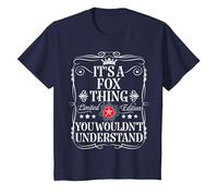 Fox Name Its A Fox Thing You Wouldn't Understand T-Shirt, Youth, Navy Blue, Medium