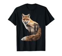 Fox Nature Landscape Hiking Camping Bushcraft Wilderness T-Shirt