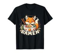 Fox Noodle Art Japanese Noodles Artwork Fox Ramen Bowl T-Shirt