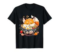 Fox Noodle Art Japanese Noodles Artwork Fox Ramen Bowl T-Shirt