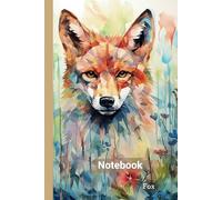 Fox Notebook: Fox Animal Print Notebook - Perfect for Note Taking - Fox Print - 100 lined pages - Gift For Fox Lovers - For Kids and Adults