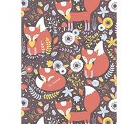 Fox Notebook: Journal for Girls Kids & Women to Write In & Doodle: Large 8.5"x11" Notebook with 110+ Lined & Blank Pages: Volume 3 (Notebooks for Kids)