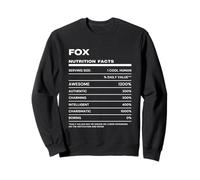 Fox Nutrition Facts Name Sweatshirt