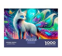 Fox of Cosmos 1000 Piece Jigsaw Puzzle with Whimsical Design - A Charming Challenge for Adults And Kids Age 14 Years Up38x26cm/1000pcs