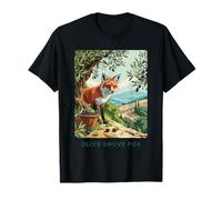Fox Olive Grove Countryside Hills Nature Basket Fruit T-Shirt