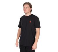 Fox Orange Indicator T-Shirt Black XL | Carp Fishing T-Shirt | Large Orange Fish Indicator Graphic on the Back and Smaller on Chest | Lightweight, Cool and Breathable | 100% Cotton | Code CFX551