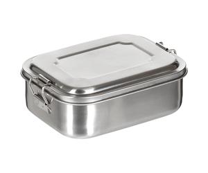 Fox Outdoor Stainless Steel Lunchbox 18x14x6.5cm Food Container Sandwich Box