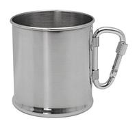 Fox Outdoor Stainless Steel Single-Walled Cup With Carabiner