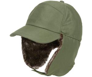 Fox Outdoor Trapper Winter Cap Outdoor Fur Camping Hat Army OD Green
