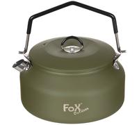 Fox Outdoors Stainless Steel Camping Kettle Green 1 Ltr