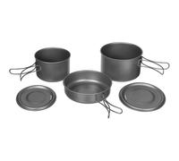 Fox Outdoors Titanium Mess Kit 5-Part Pot Pan Tin Camping