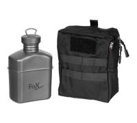MFH Fox Outdoor Titanium Canteen with pouch 1 l