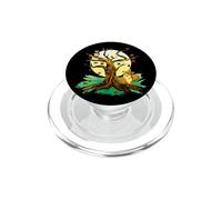 Fox Owl Under the Full Moon Nature PopSockets PopGrip for MagSafe
