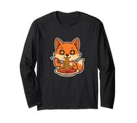 Fox Pasta Cartoon Long Sleeve T-Shirt