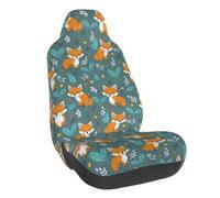 Fox Pattern No.9070 Car Seat Covers, Automotive Seat Covers for Cars, SUVs and Trucks, Car Seat Covers Front Seats, Car Seat Protector, Car Accessories for Women Men