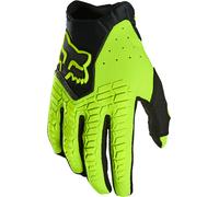 FOX Pawtector Motocross Gloves, neon yellow, size S