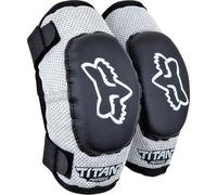 FOX Pee Wee Titan Kids Motocross Elbow Protectors, black/grey, size S/M