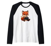 Fox Photographer Graphic - Funny Animal Photography Tee Raglan Baseball Tee