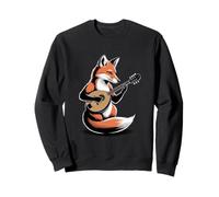 Fox Playing Mandolin Folk Acoustic Music Sweatshirt