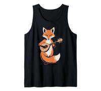 Fox Playing Mandolin Folk Acoustic Music Tank Top