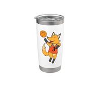 Fox Plays Basketball Stainless Steel Insulated Tumbler