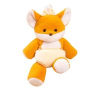 Fox Plush Animal,Dog Plush Animal,Cute White Dog Elephant Blue Fox Orange Plush Toy 17.7 Inches - Zoo Family Plush Toy, Plush Toys for, May Decoration
