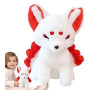 Fox Plush - Nine Tailed Fox Stuffed Animals, Doll | Soft Exquisite Cartoon Animal Doll Toy Gift Cuddle Comfortable Collectible Gift for Christmas Valentine Easter Plush Pet