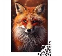Fox Portrait Photography 1000 Piece Jigsaw, Festive Gift, 52x38cm/1000pcs
