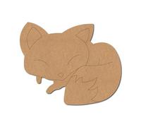 Fox Pre Marked Design 2 - Premium MDF & Plywood Embellishments Laser Cut Craft Shapes for Scrapbooking, Card Making, DIY Decor, Weddings & Personalized Projects