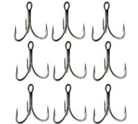 FOX PREDATOR X STRONG TREBLE HOOKS BARBED SEMI BARBLESS Size 2 4 6 8 (Barbless, 2 (The biggest))