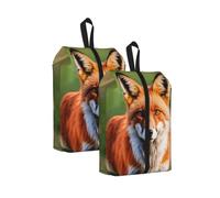 Fox Print Unisex Travel Shoe Storage Bag Camping Lightweight Portable Organizer Pouch