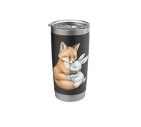 Fox Rabbit Forest Animals Cuddling Cute Animal Love Stainless Steel Insulated Tumbler