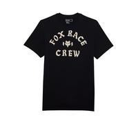 Fox Race Crew PREM Tee Unisex Adult T-Shirt, Black, M