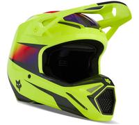 Fox Racing 2024 V1 Flora Motocross Helmet - Yellow