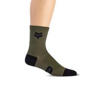 Fox Racing 6" Ranger Sock, Windbreaker, Men's, GREEN, XS-S