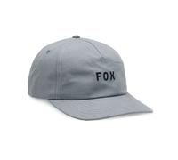 Fox Racing Cap Strapback Curve Peak Wordmark grey
