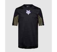 Fox Racing Defend SS Jersey Park Black MTB Shirt 2025 Trudri Technical Bike
