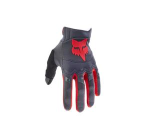 Fox Racing Dirtpaw Glove CE - Motocross Gloves - Padded Knuckles - Touchscreen Compatible - Adjustable Fit - for MX & Offroad - Grey/Red, Size: 2X