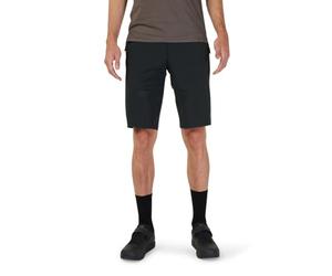 Fox Racing Flexair Short W/Liner - Lightweight 4-Way Stretch MTB Shorts, Breathable & Water Repellent, Ultimate Comfort & Freedom for All-Day Riding, Color: Black, Size: 30
