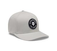 Fox Racing Fox Head Badge Flexfit Hat Grey / Maroon Baseball Cap 38469
