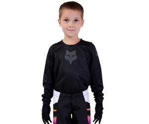 FOX Racing Kids MX | eBike Jersey - BLACKOUT (Black/Black)