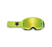 Fox Racing Main Core Goggle - Spark, Mirrored Lens, VLS Compatible, Expansive Viewport, Triple-Layer Foam, Tear-Off Functionality, Best Value for MX & Off-Road, Color: Fluorescent Yellow, Size: OS
