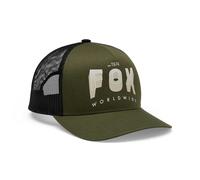 FOX Racing Mens Cap - Block Mesh Trucker Hat (Army Green)
